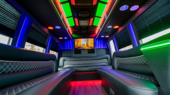 party bus rental interior sioux city