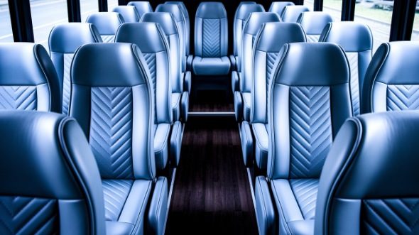 sioux city 28 passenger minibus inside