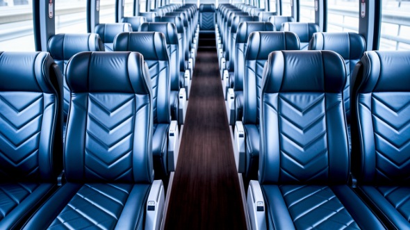 sioux city 56 passenger charter bus inside